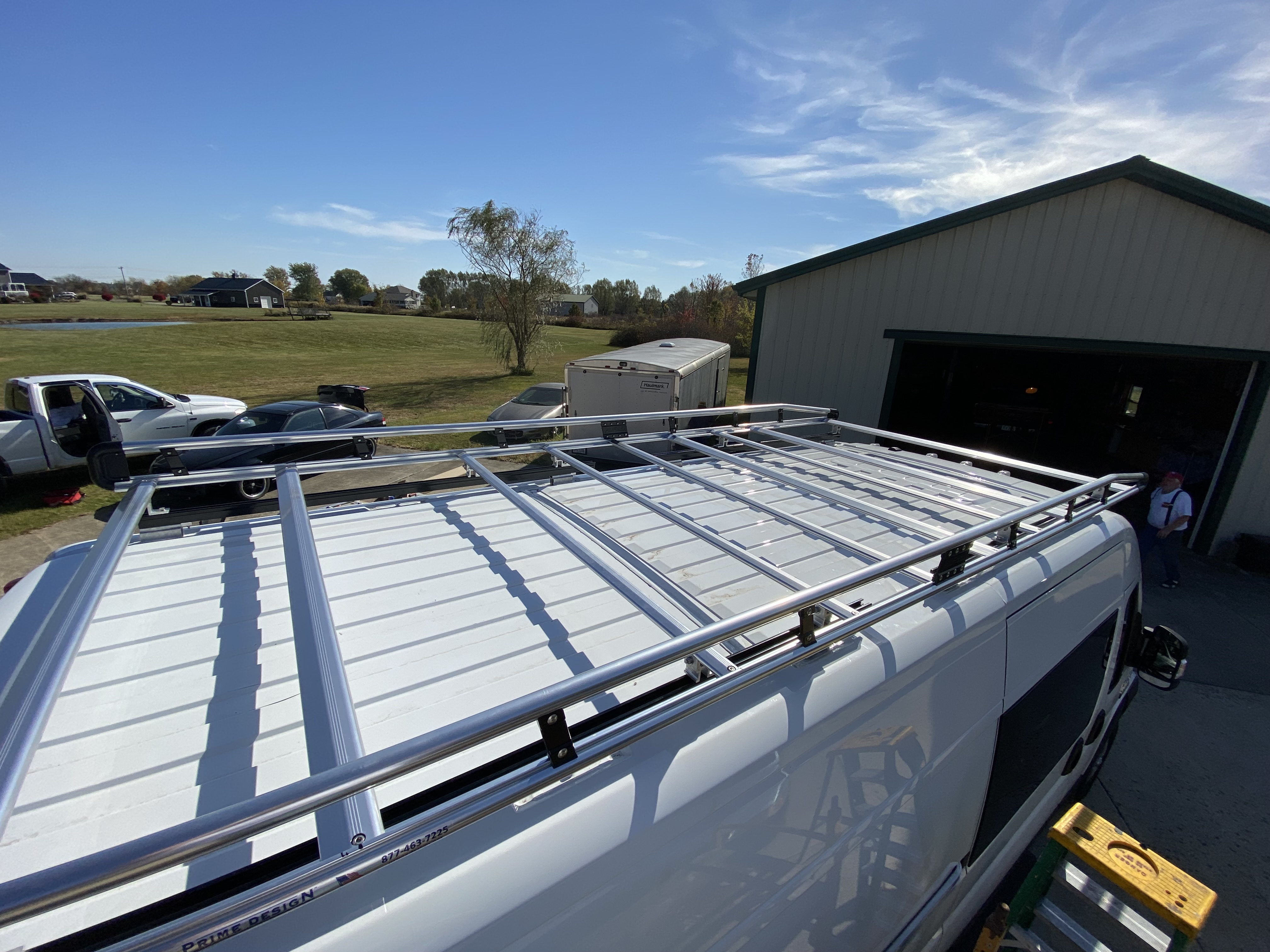 Photo of Allurack 3500 roof rack on top of Gravytrain.