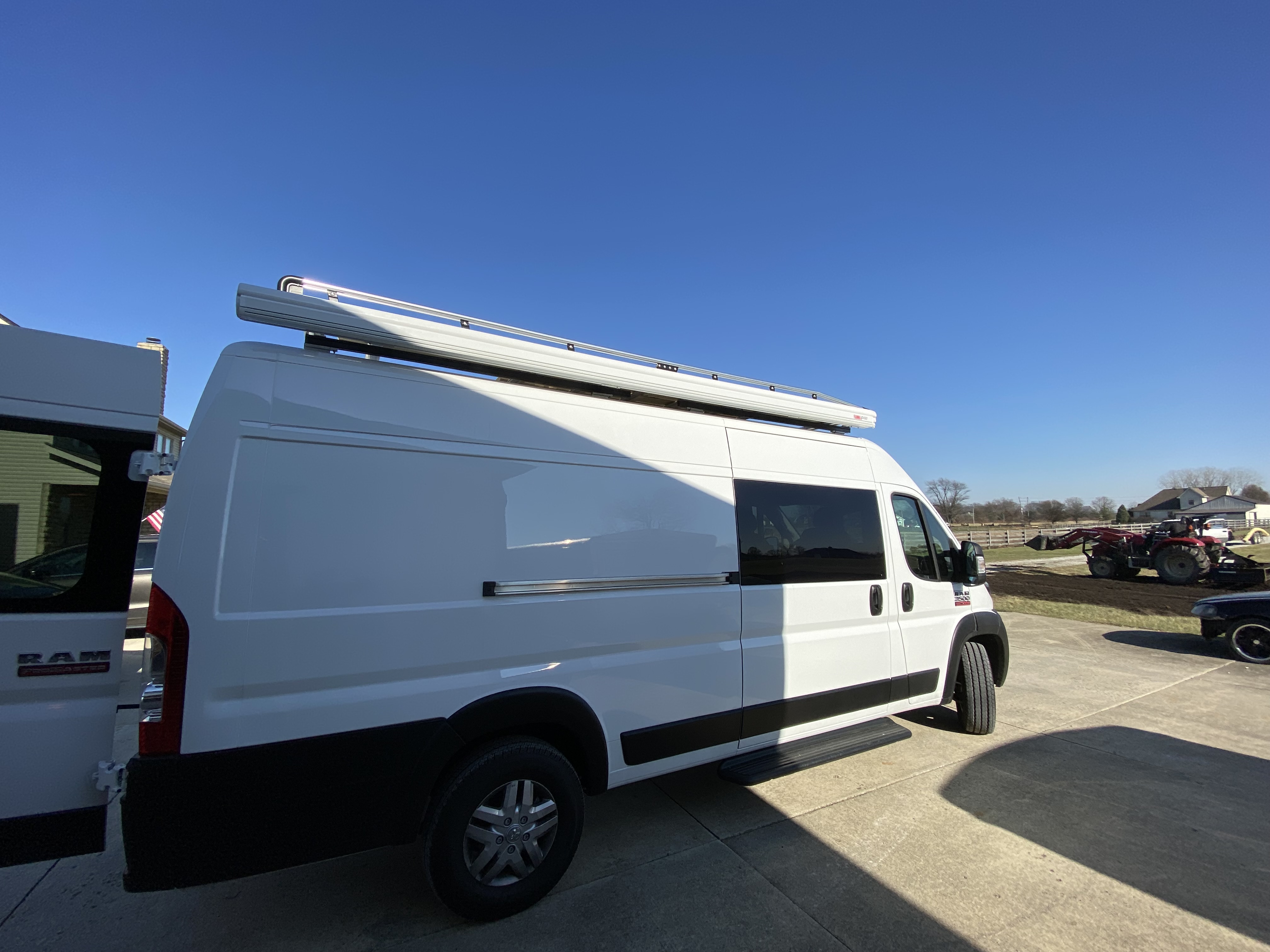 Photo of Gravytrain with awning installed.