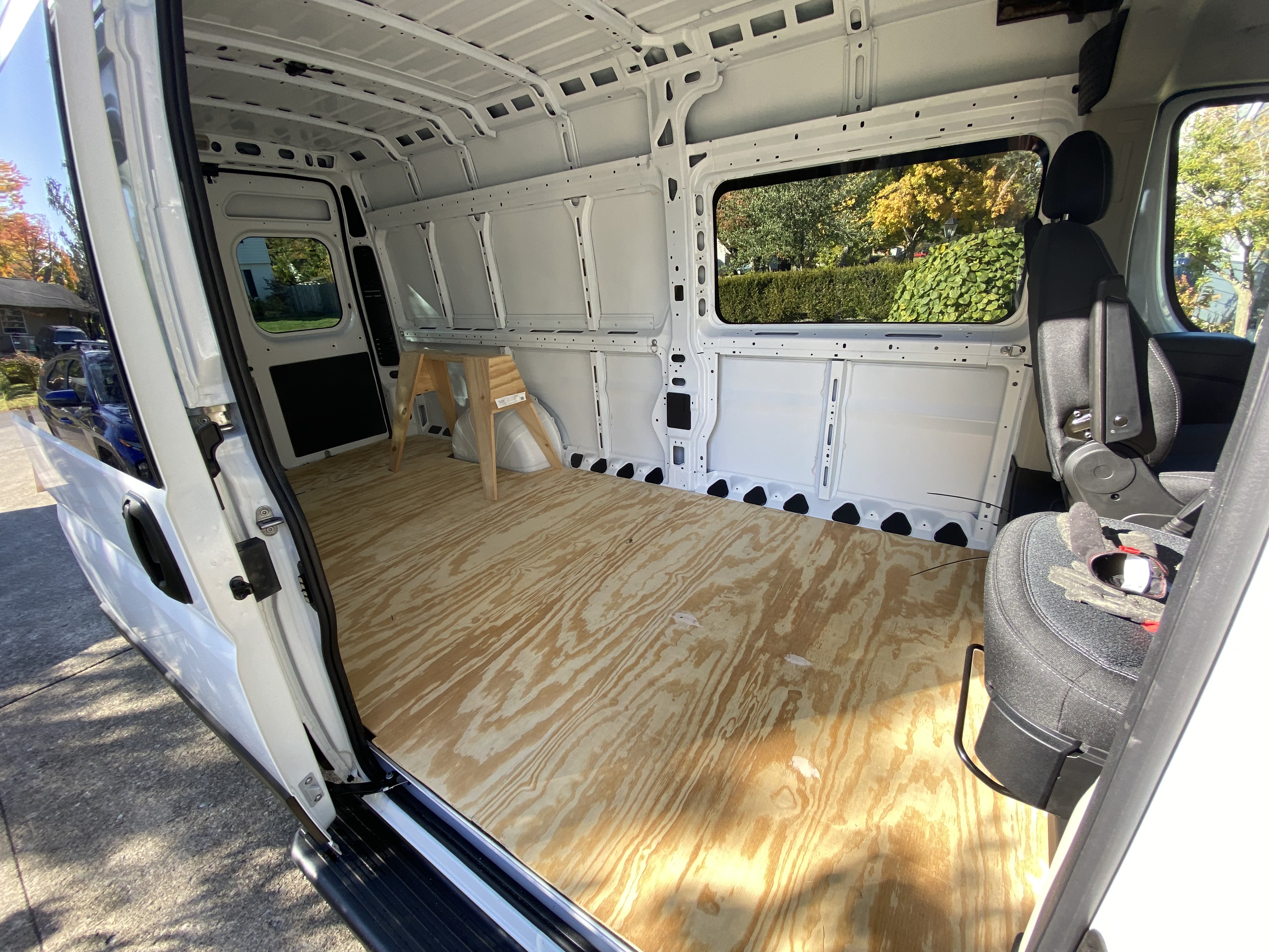 Photo of plywood sub floor.